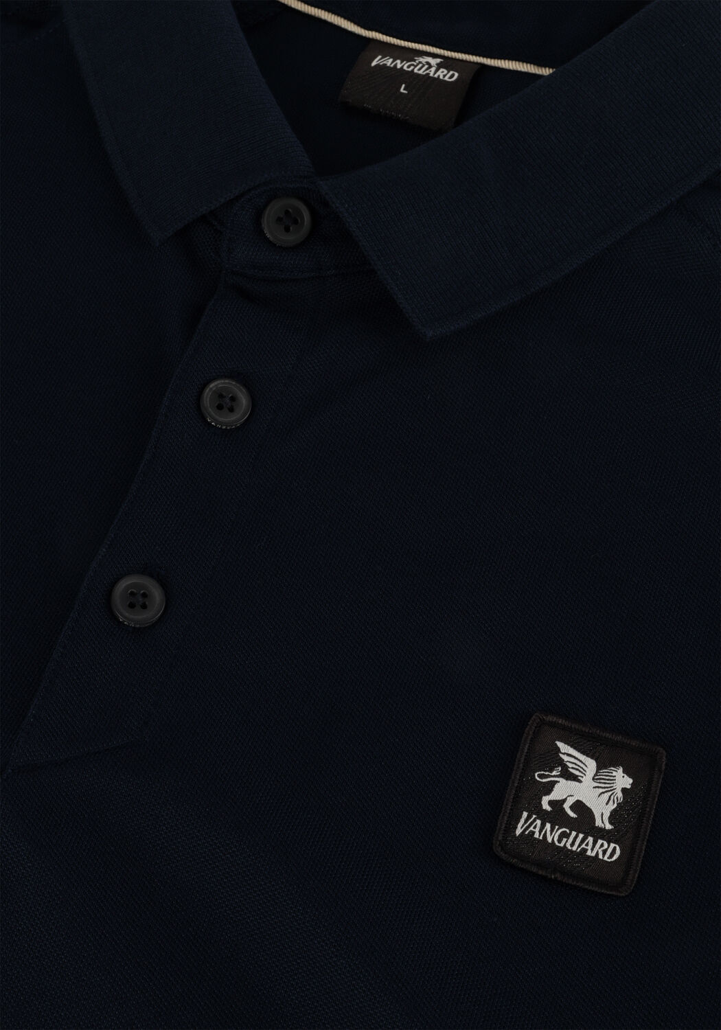 Blauwe VANGUARD Polo SHORT SLEEVE POLO PIQUE - large