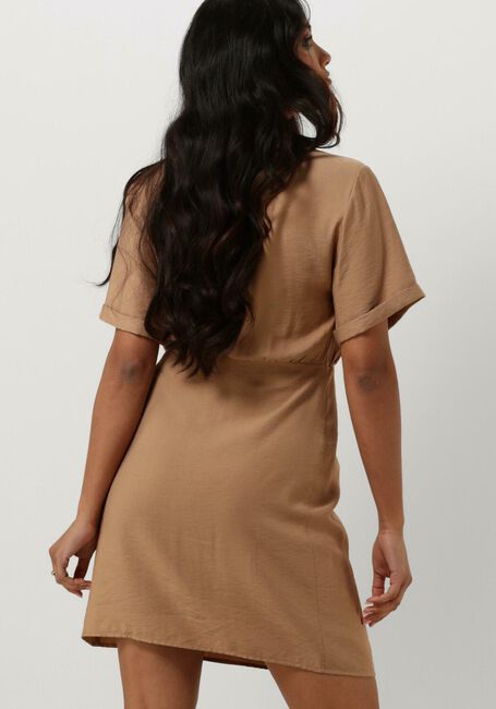 Bruine ANOTHER LABEL Mini jurk CIEL DRESS S/S - large