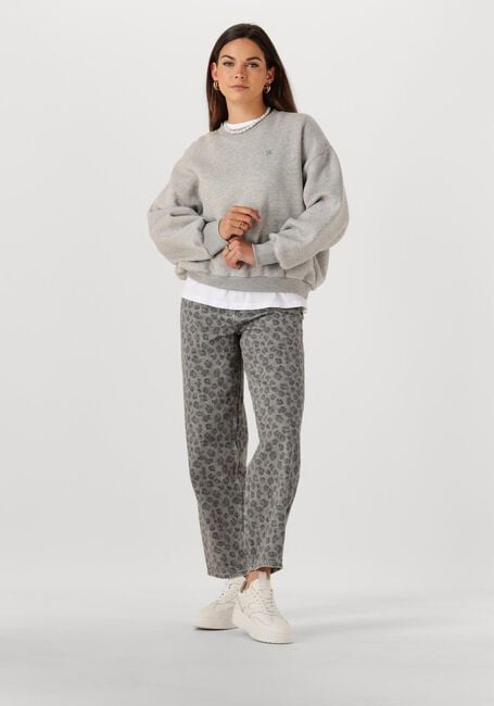 Grijze BY-BAR Trui BIBI LUCKY CURVE SWEATER - large