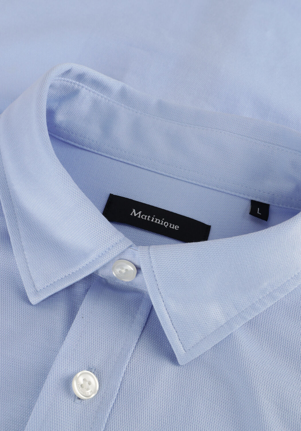 Lichtblauwe MATINIQUE Casual overhemd MATROSTOL BU - large