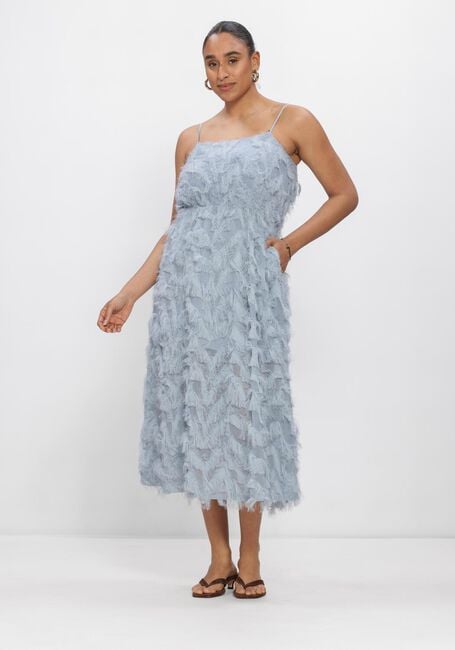 Blauwe SELECTED WOMEN Midi jurk SLFMYLINE REGULAR MIDI STRAP DRESS - large