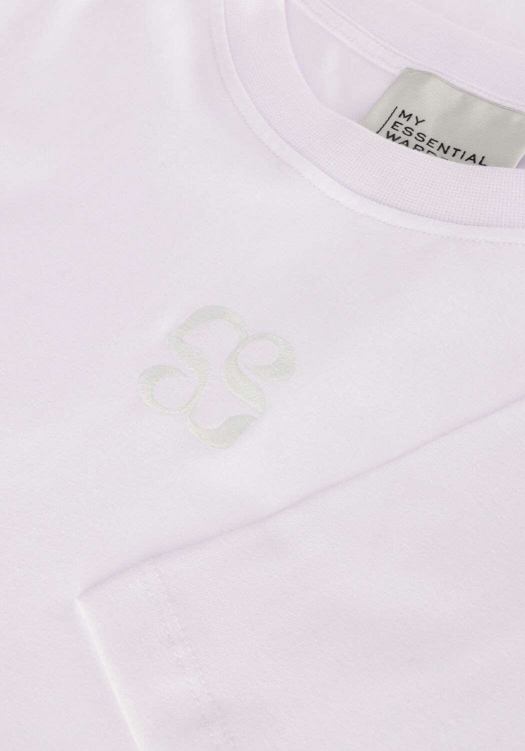 Witte MY ESSENTIAL WARDROBE T-shirt SEATTLEMW LOGO EMB. TEE - large