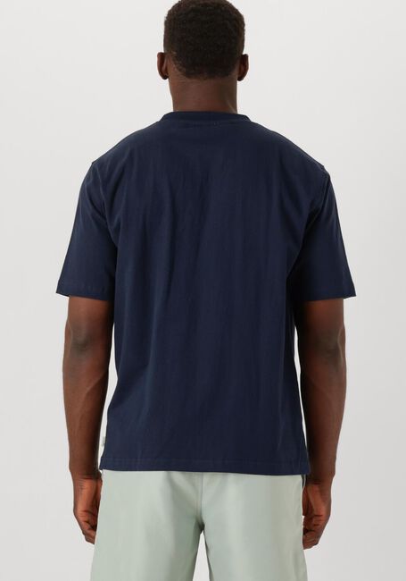 Donkerblauwe SHIWI T-shirt MEN FINN RELAXED T-SHIRT CORAL COAST - large