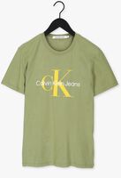 Groene CALVIN KLEIN T-shirt SEASONAL MONOGRAM TEE