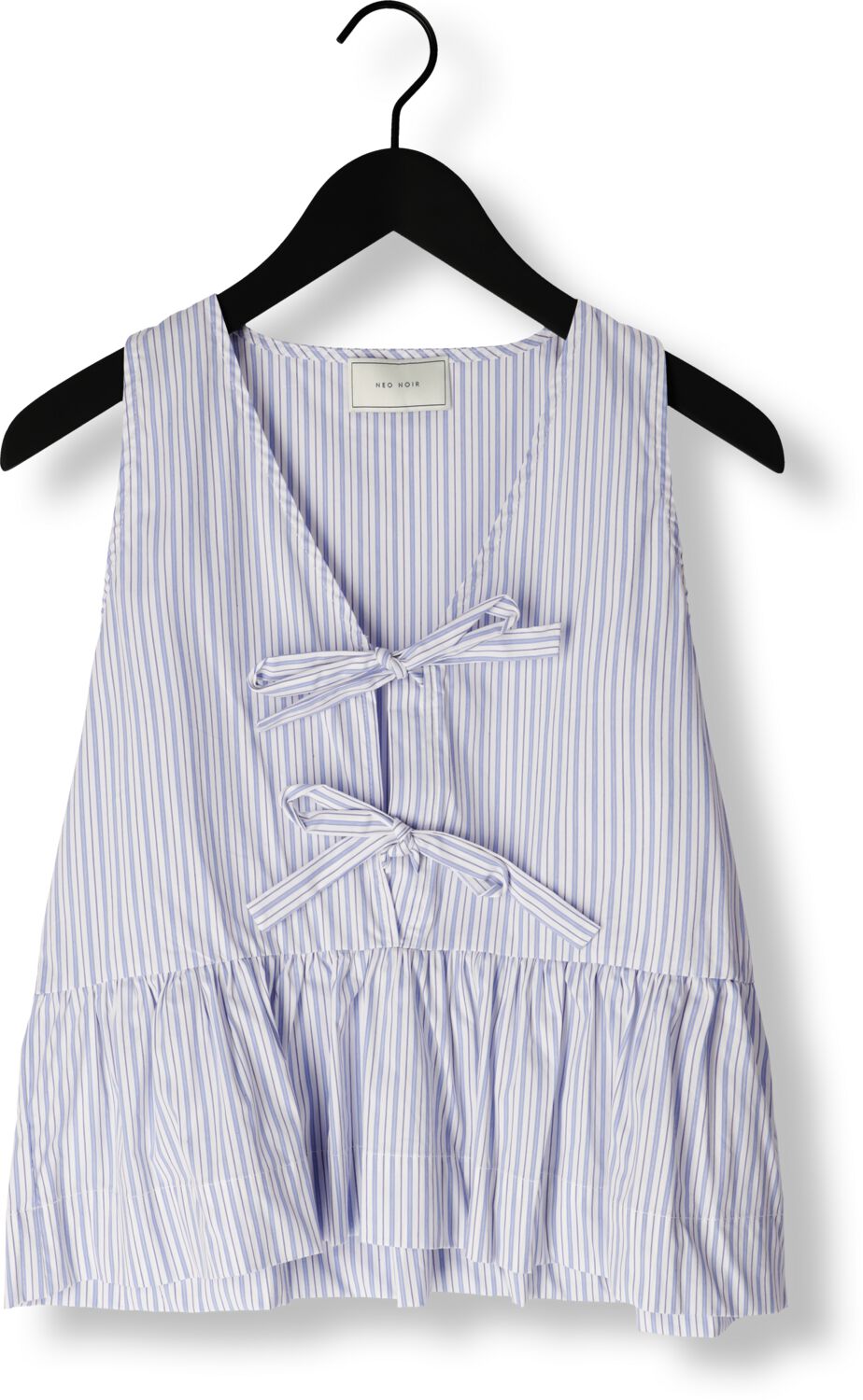 NEO NOIR Dames Tops & T-shirts Manja Stripe Top Lichtblauw