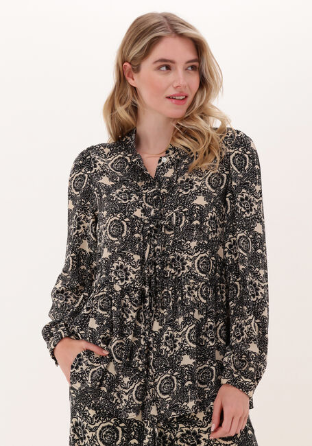 Zwarte VANILIA Blouses IKAT GATHERED - large