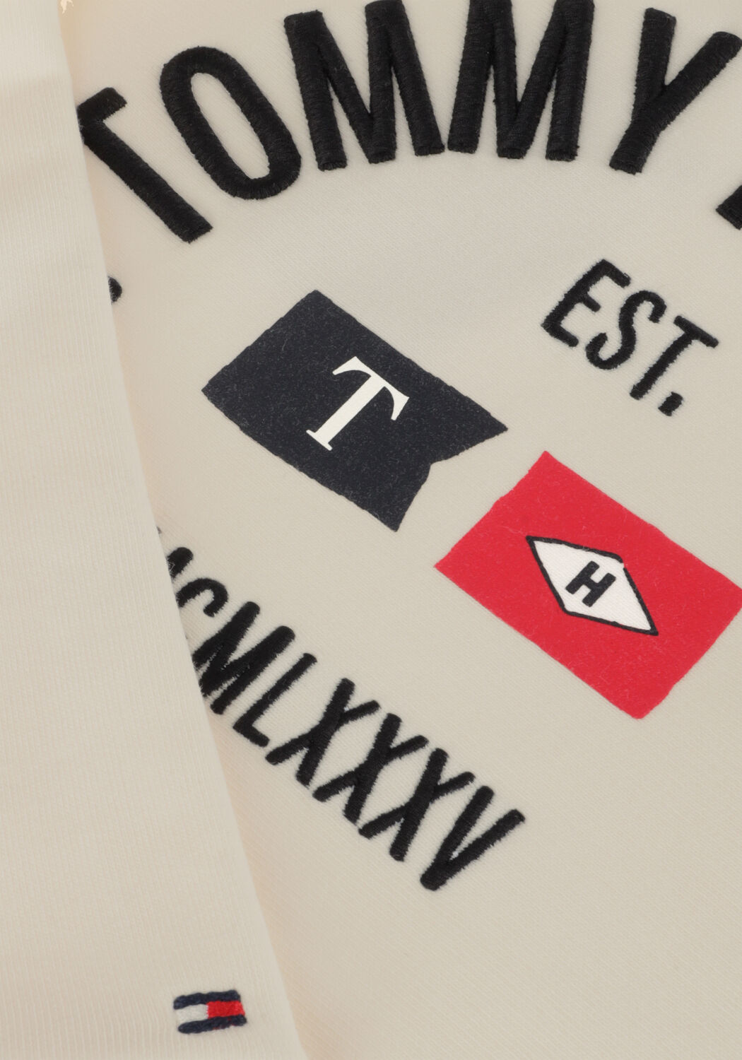 TOMMY HILFIGER Jongens Truien & Vesten Flags Embroidered Sweatshirt Wit