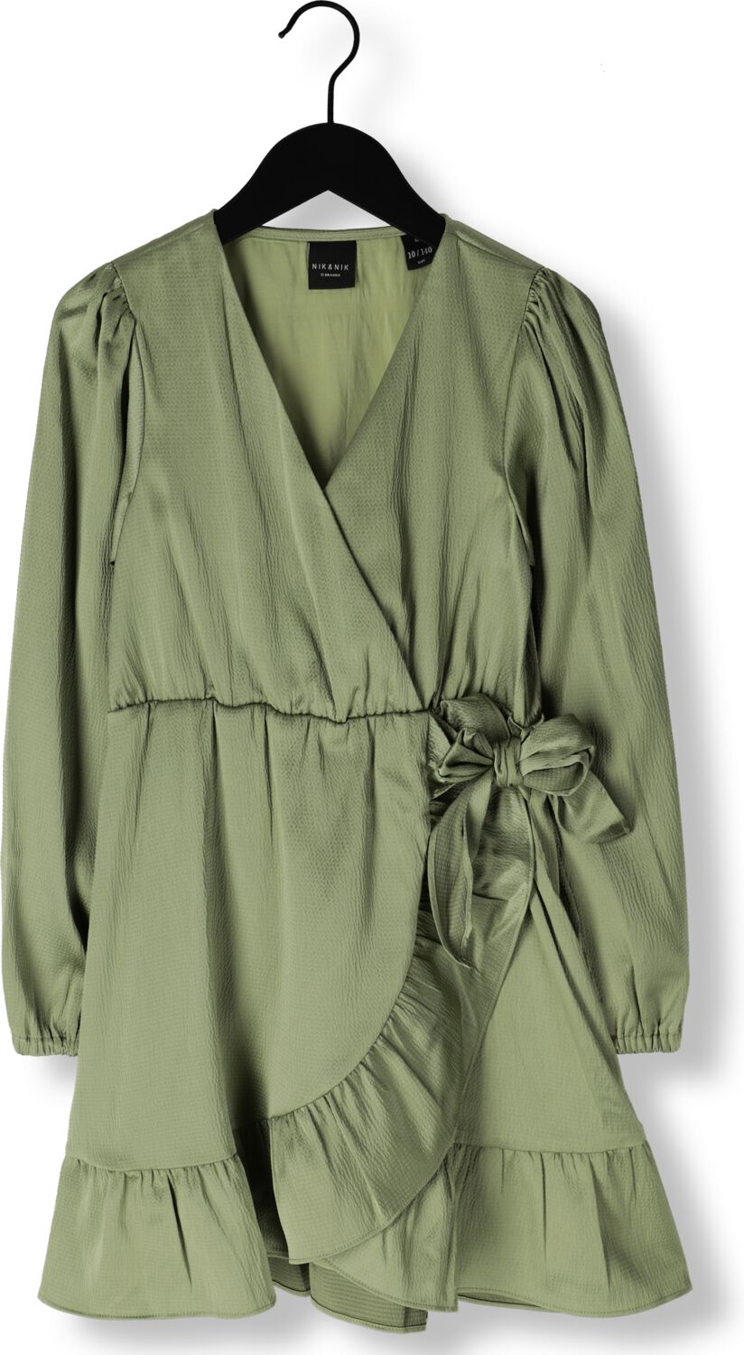 NIK & NIK Meisjes Jurken Lennox Dress Groen