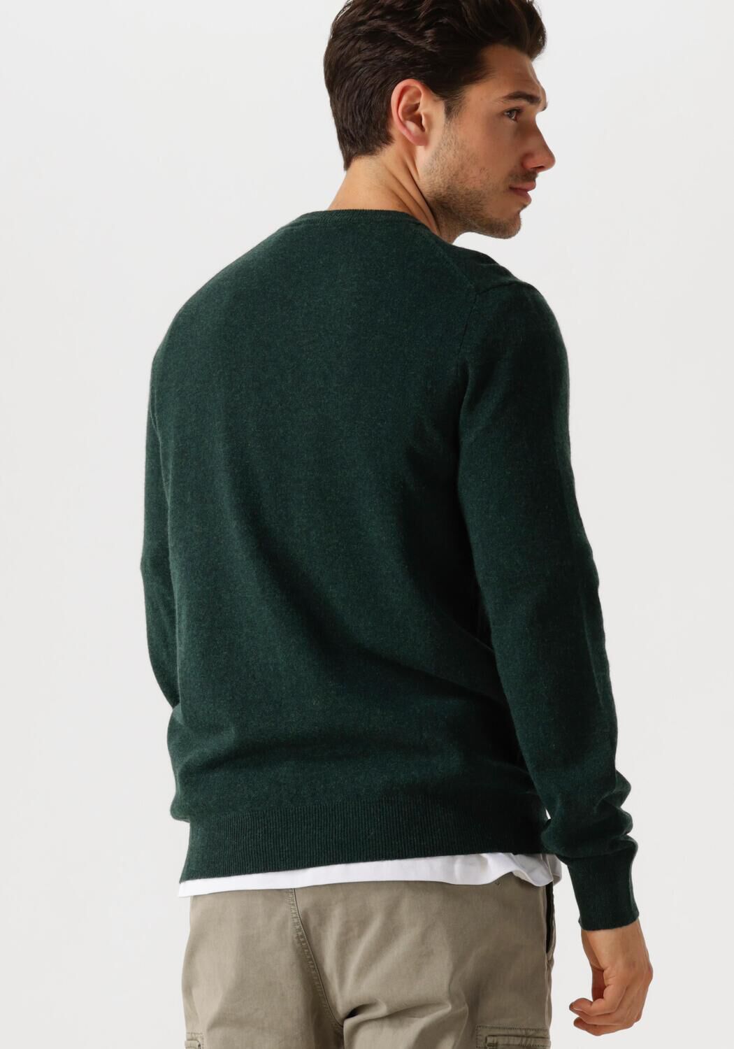 LYLE & SCOTT Heren Truien & Vesten Lambswool Blend Crew Neck Jumper Groen