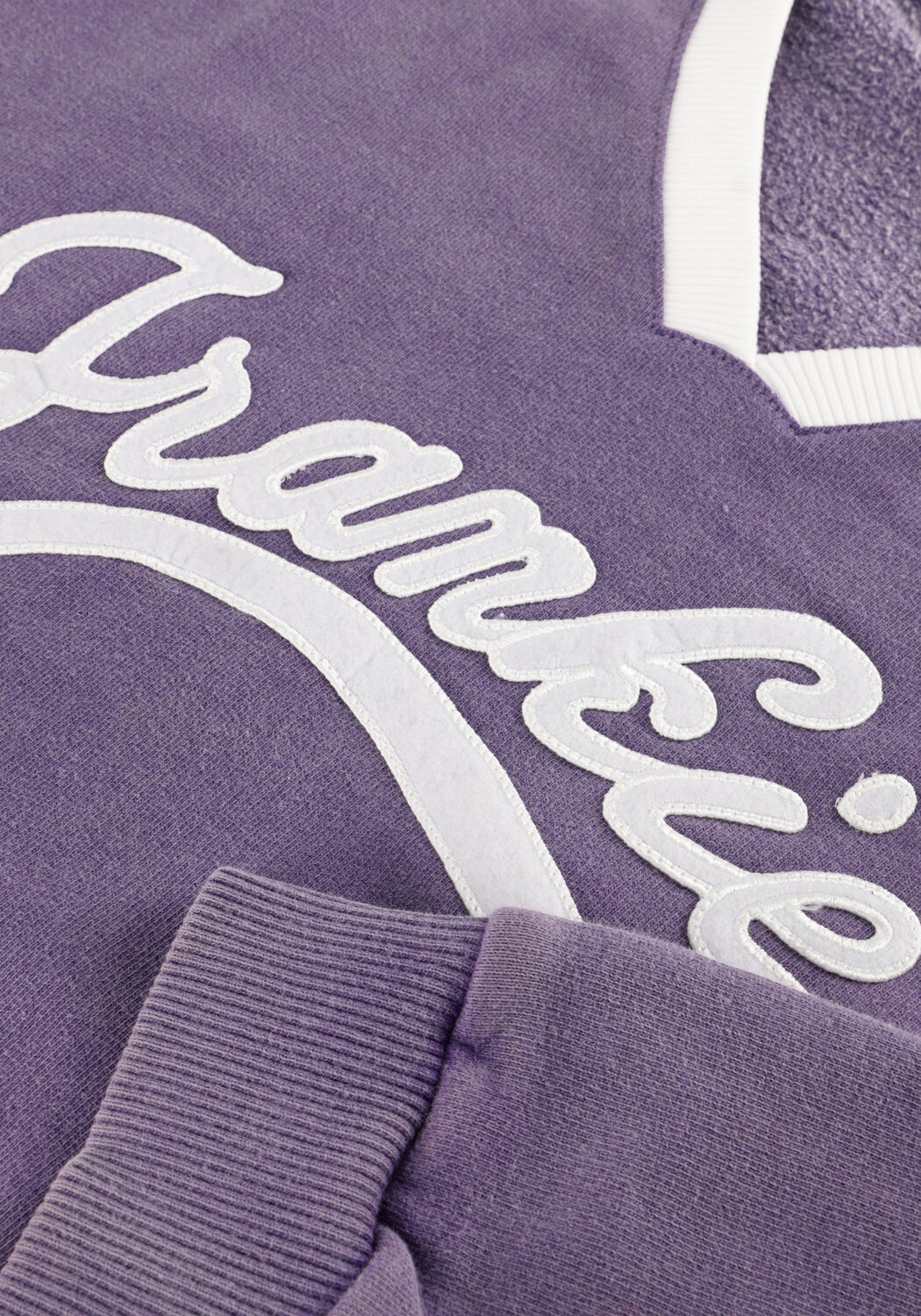 Paarse CALL ME FRANKIE Sweater BASEBALL SWEATER - large