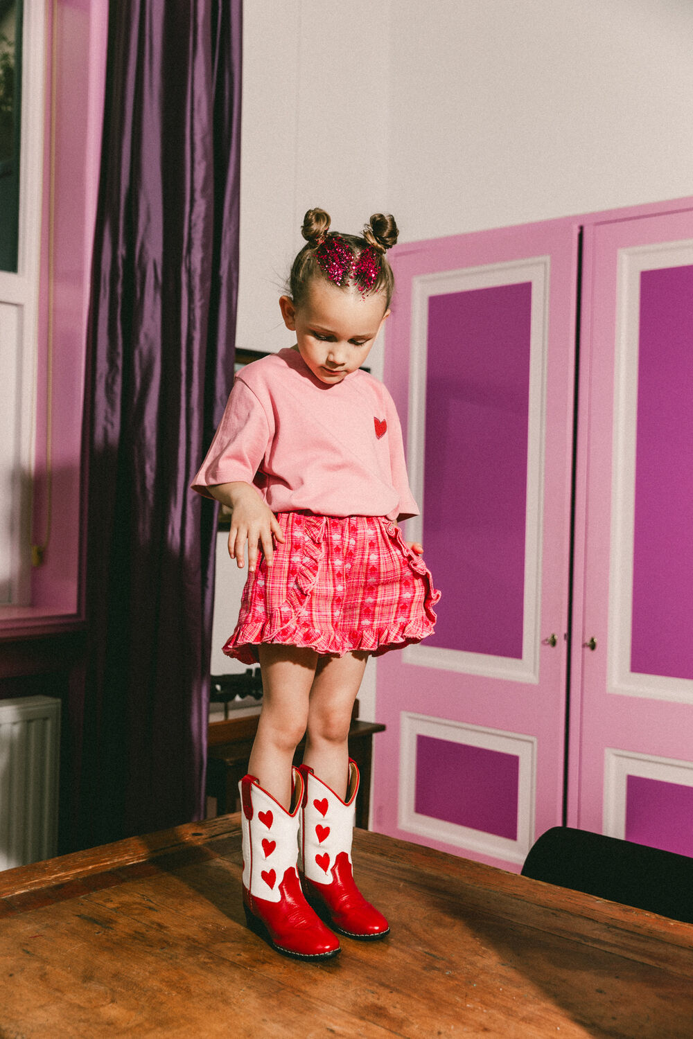 Rode Labo de Colores Korte broek LACE - large