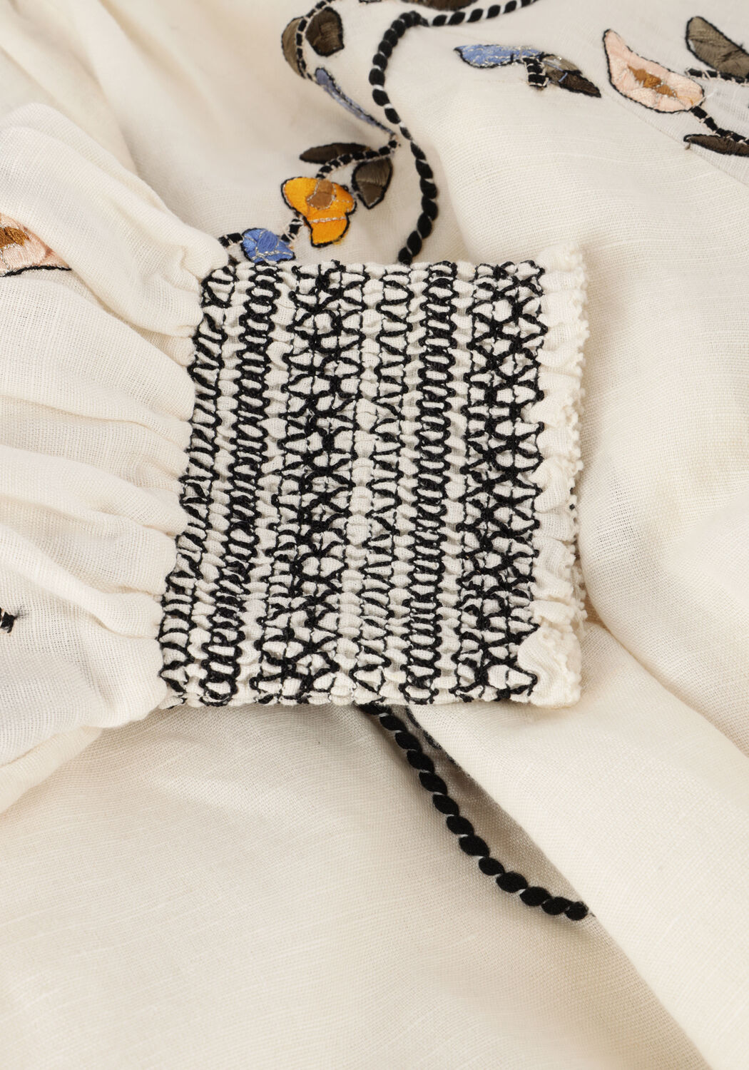 Ecru SCARLETT POPPIES Mini jurk FIUCCI SHORT DRESS - large