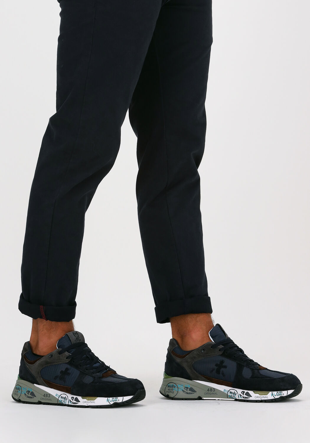 Blauwe PREMIATA Lage sneakers MASE - large