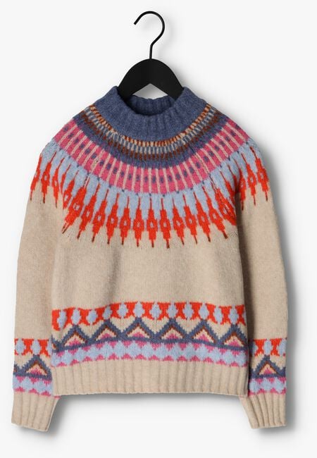Beige Y.A.S. Trui YASILAM LS KNIT PULLOVER - large