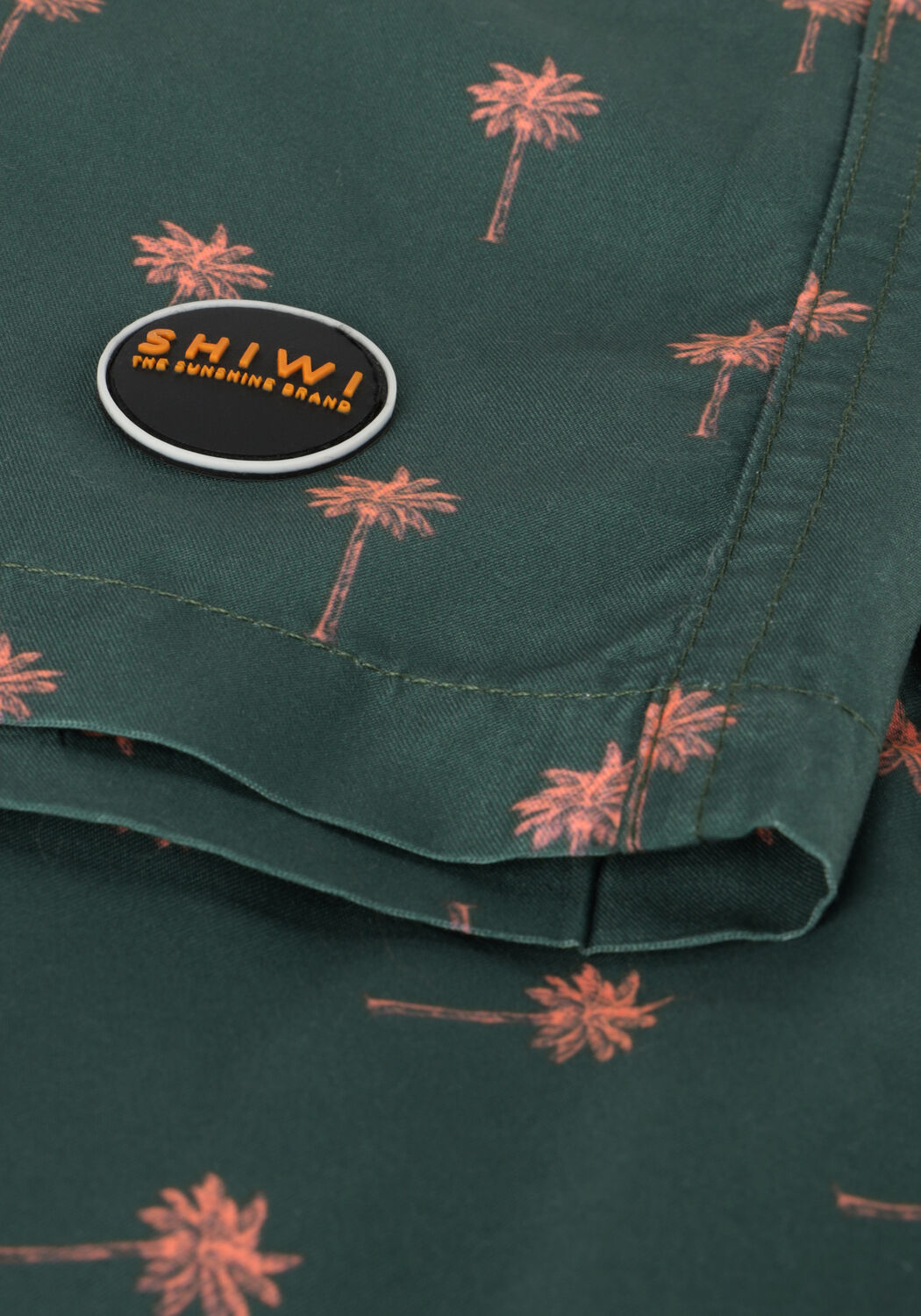 SHIWI Jongens Zwemkleding Swim Shorts Scratch Palm Donkergroen