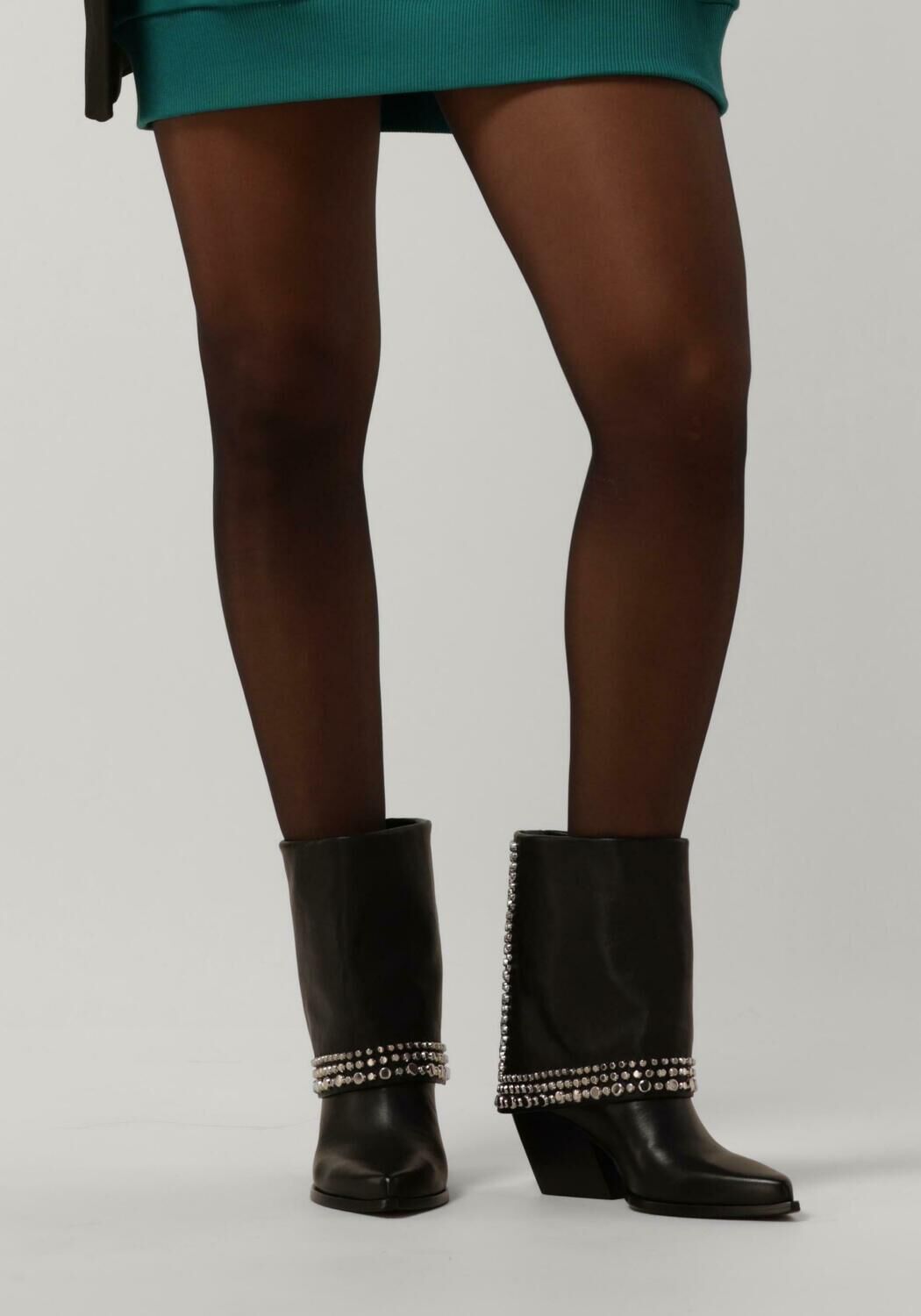 Zwarte ELENA IACHI Enkellaarsjes E3491 - large