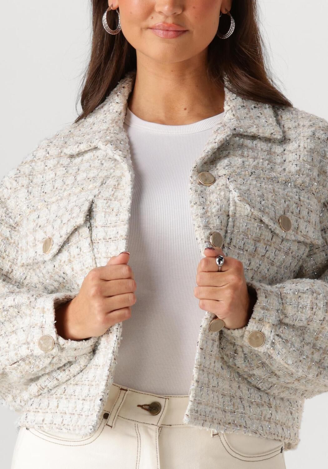 NUKUS Dames Jassen Harmony Jacket Gebroken Wit
