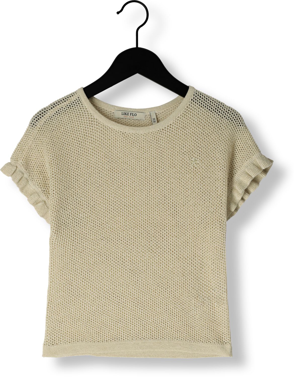 LIKE FLO Meisjes Tops & T-shirts Emma Flo Glitter Top Ecru