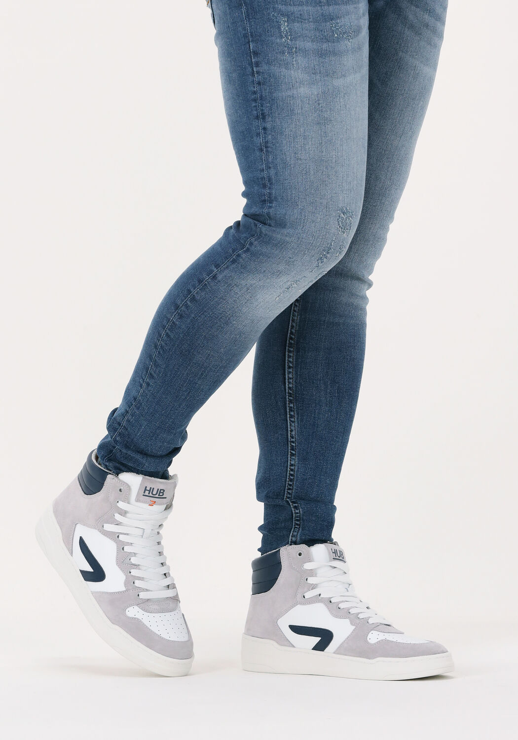 Witte HUB Hoge sneakers COURT-Z HIGH - large