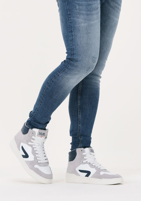 Witte HUB Hoge sneakers COURT-Z HIGH - large