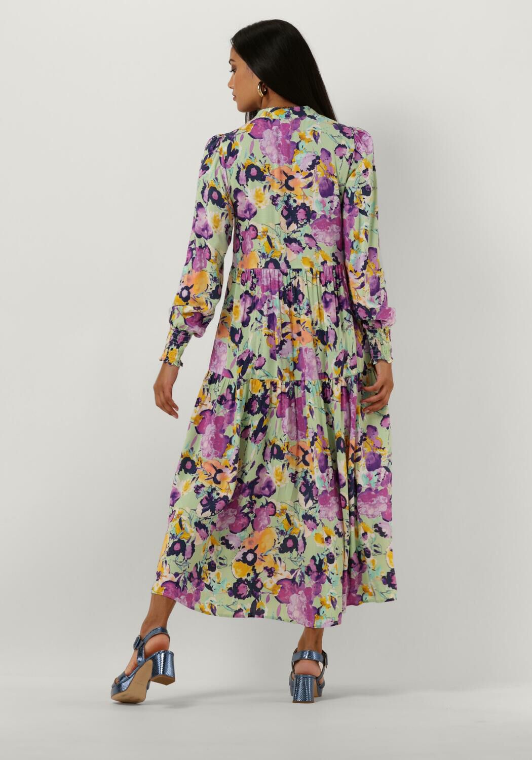 Y.A.S. Dames Jurken Yasalira Ls Long Shirt Dress S. Groen