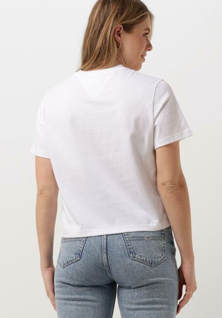 Witte TOMMY JEANS T-shirt TJW BXY GRAPHIC FLAG TEE - large
