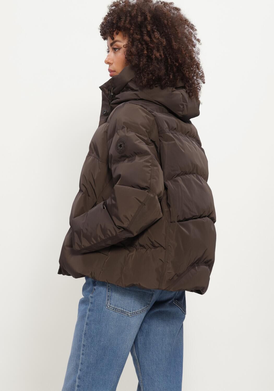 Bruine AIRFORCE Gewatteerde jas CARLY JACKET - large