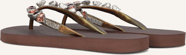 Bruine UZURII Teenslippers HEART BRONZE Bruine UZURII Teenslippers HEART BRONZE - large