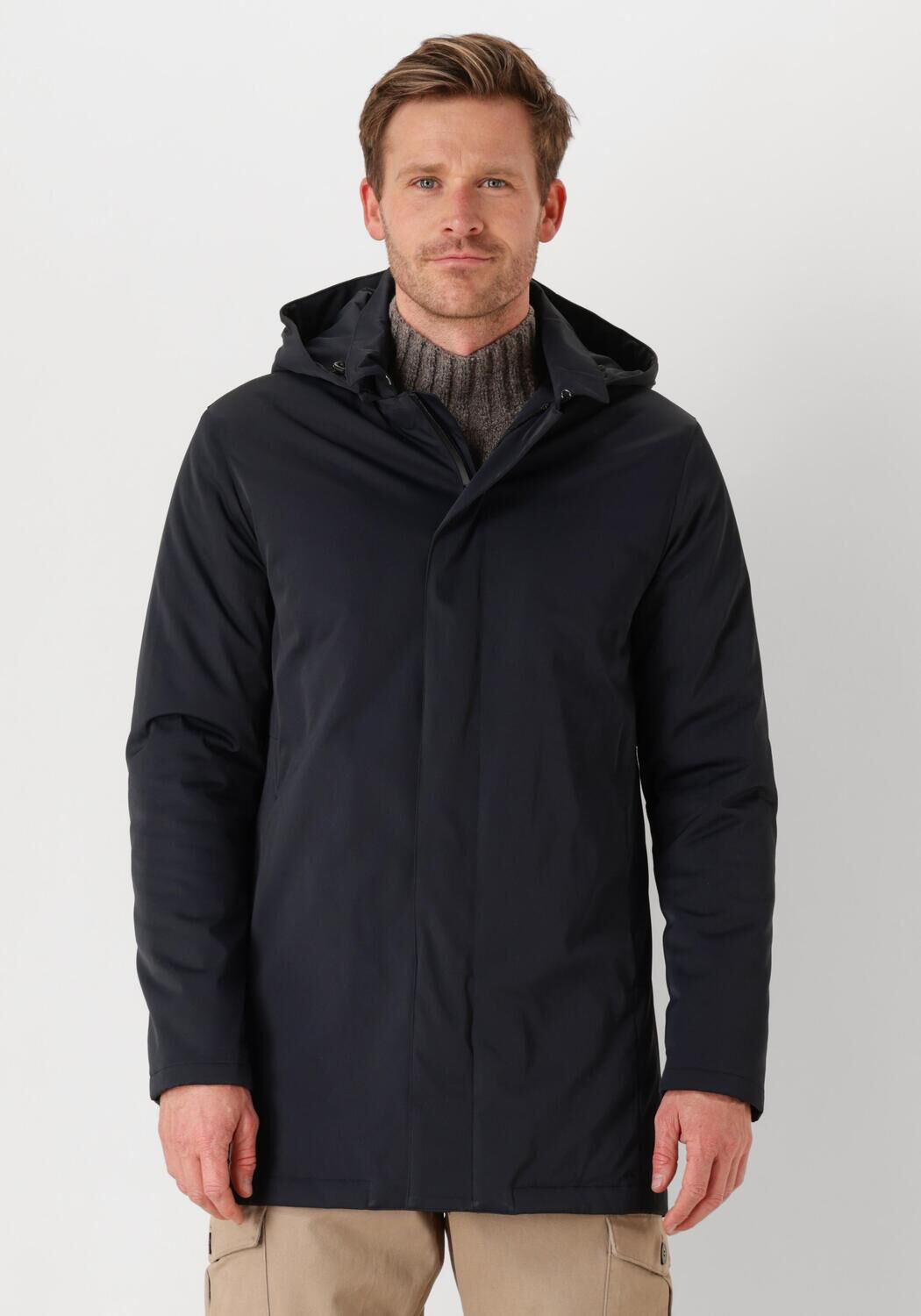 Profuomo Winterjas met Stijl en Functionaliteit Black Heren