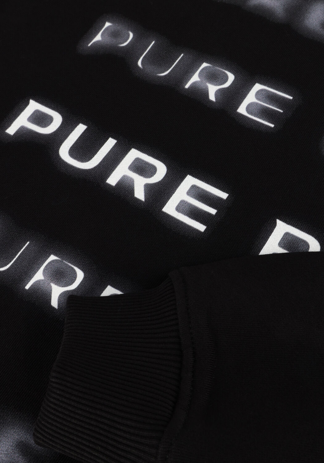 Zwarte PURE PATH Sweater LOOSE FIT SWEATERS CREWNECK305 - large