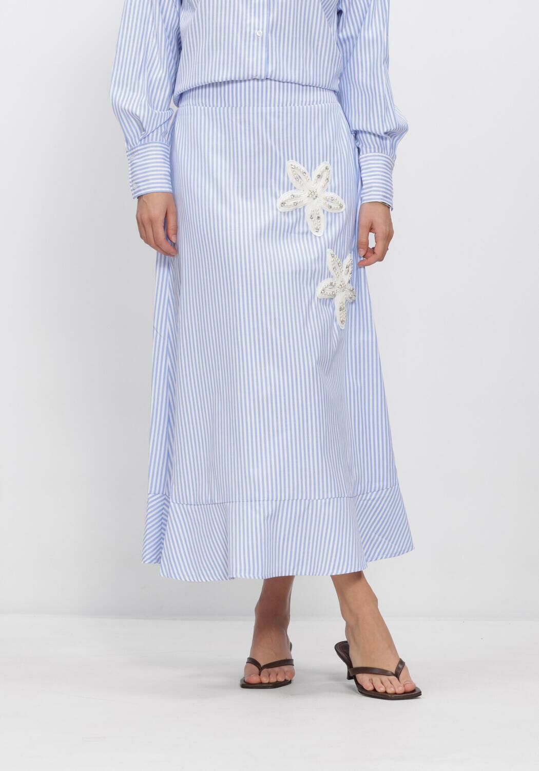 Lichtblauwe NOTRE-V Maxirok NV-HILKA - large