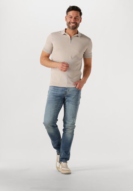 Beige GENTI Polo POLO ZIP SS K2053-1260 - large