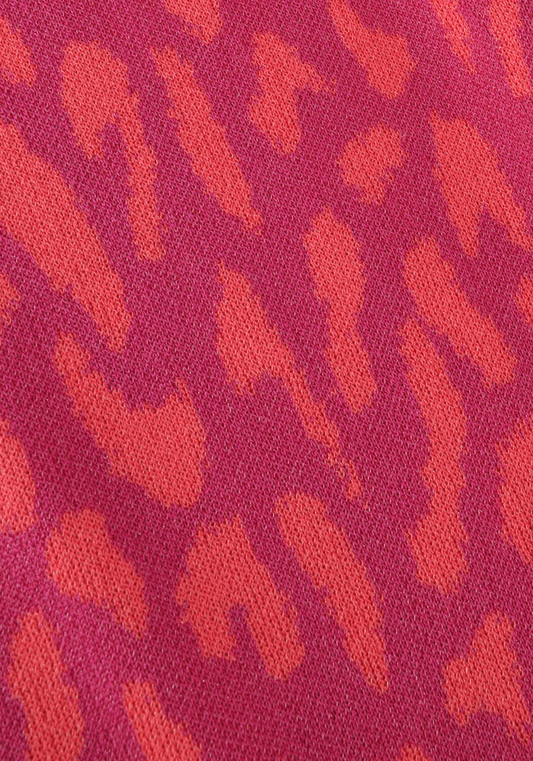 Roze ALIX THE LABEL Wijde broek LADIES KNITTED WIDE LEG JACQUARD PANTS - large