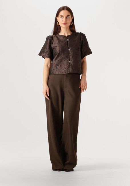 Bruine NEO NOIR Blouses AISA BROCADE BLOUSE - large