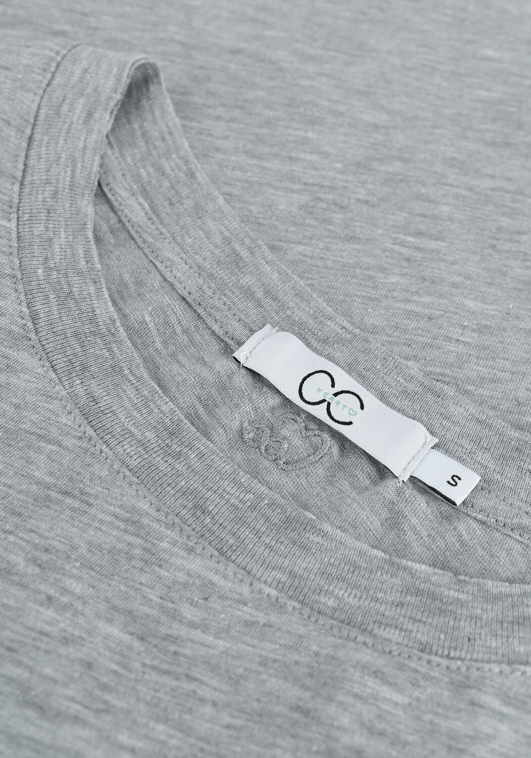 Grijze CC HEART T-shirt BASIC T-SHIRT - large