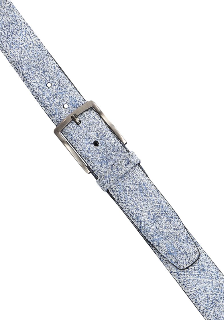 FLORIS VAN BOMMEL Heren Riemen Cfm-10092 De Belter Blauw