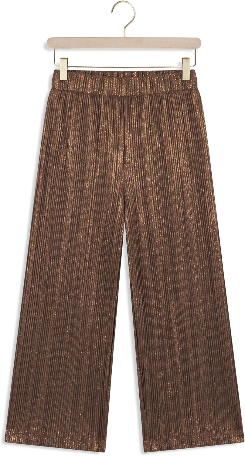 ALIX MINI Meisjes Broeken Shiny Wide Leg Pants Brons