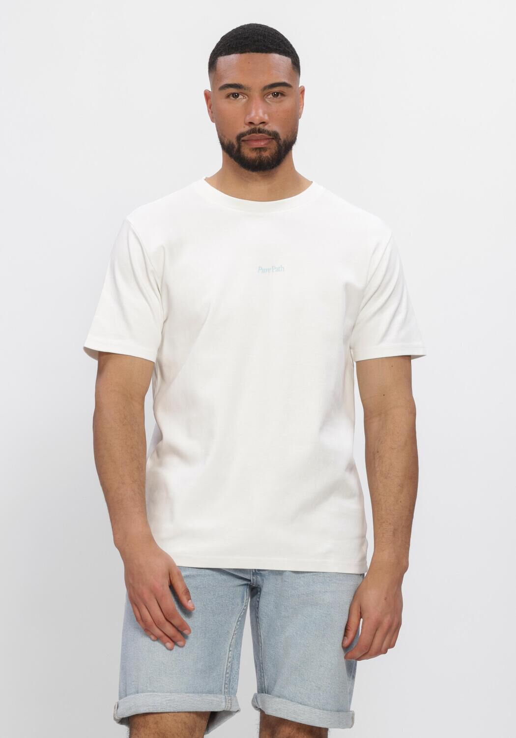 Witte PURE PATH T-shirt TRIO OF FLOWERS T-SHIRT - large