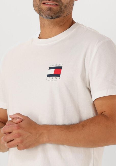 Ecru TOMMY JEANS T-shirt TJM REG FLAG GRAPH BCKORINT T EXT - large