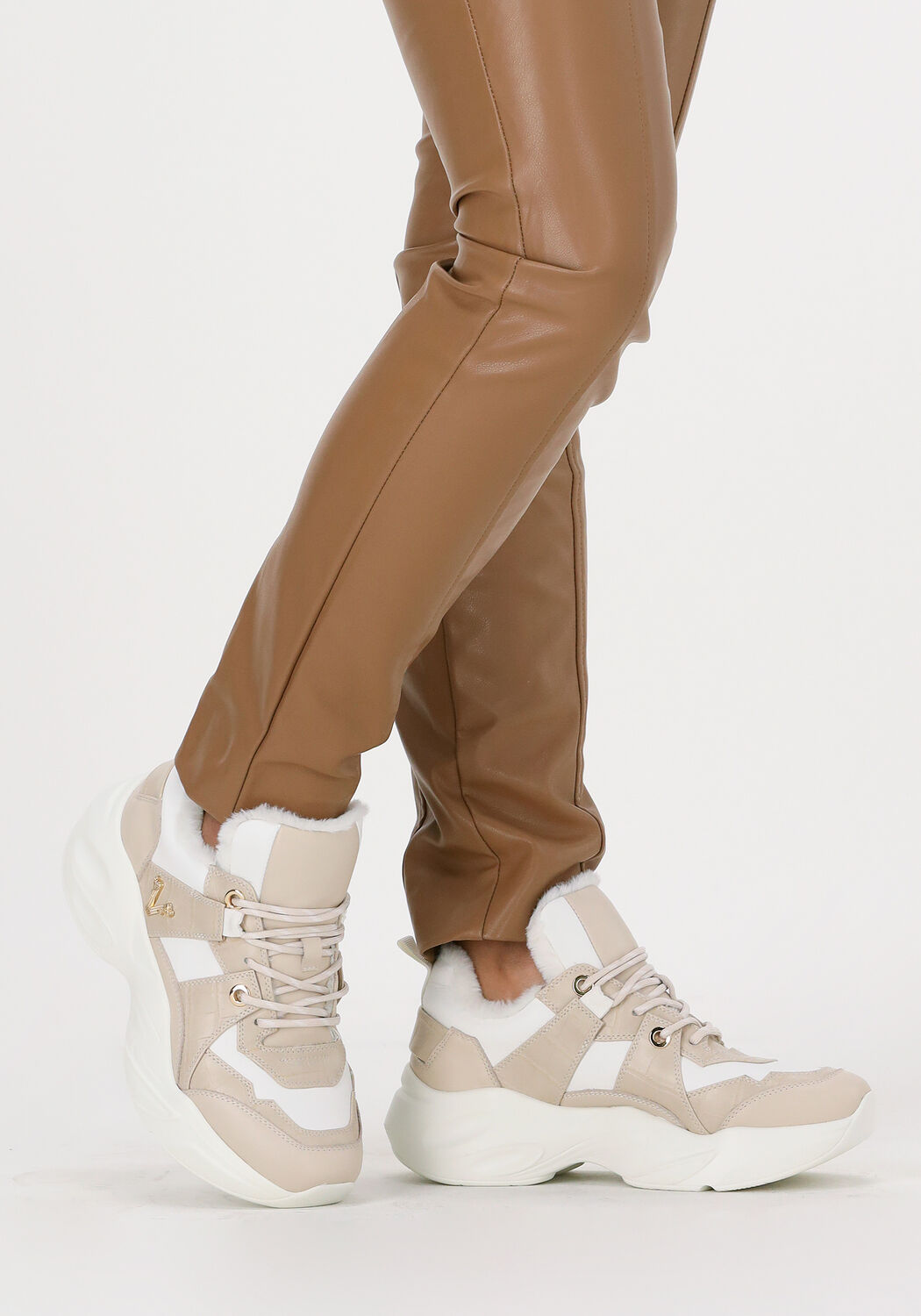 Beige JOSH V Lage sneakers LACY - large