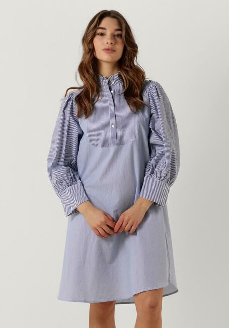 Lichtblauwe ANTIK BATIK Mini jurk POLETTE DRESS - large