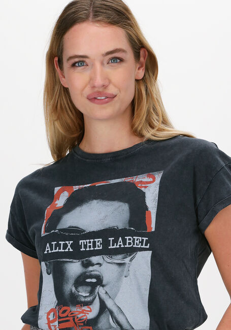 Zwarte ALIX THE LABEL T-shirt BOXY PHOTO T-SHIRT - large