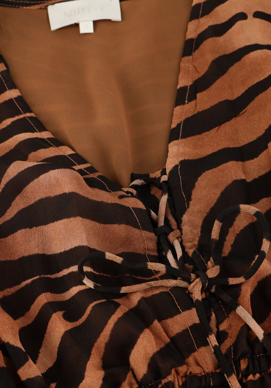 Zwarte NOTRE-V Maxi jurk NV-FIORE - large