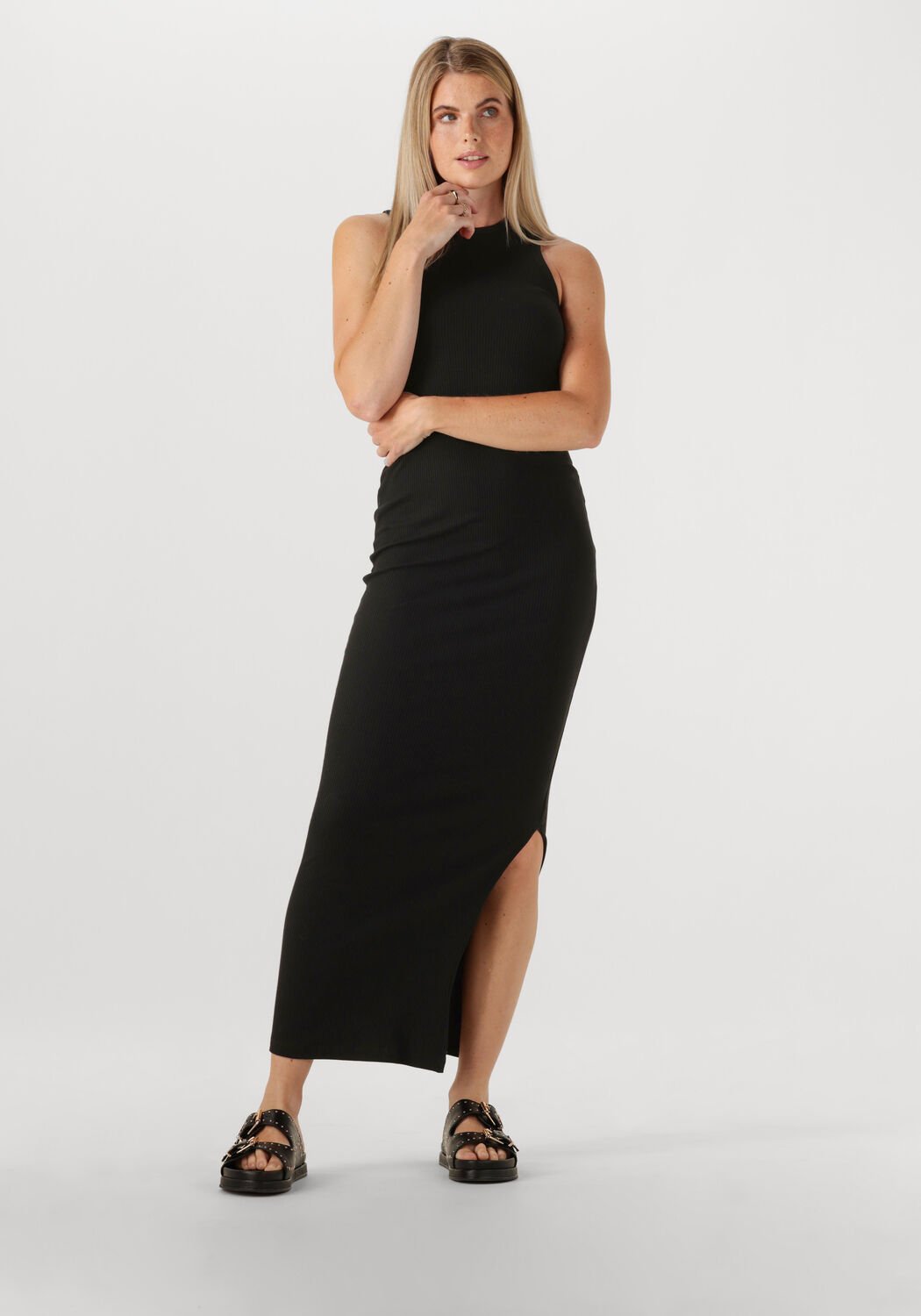 SELECTED FEMME Dames Jurken Slfanna Sl Ankle Tank Dress Zwart