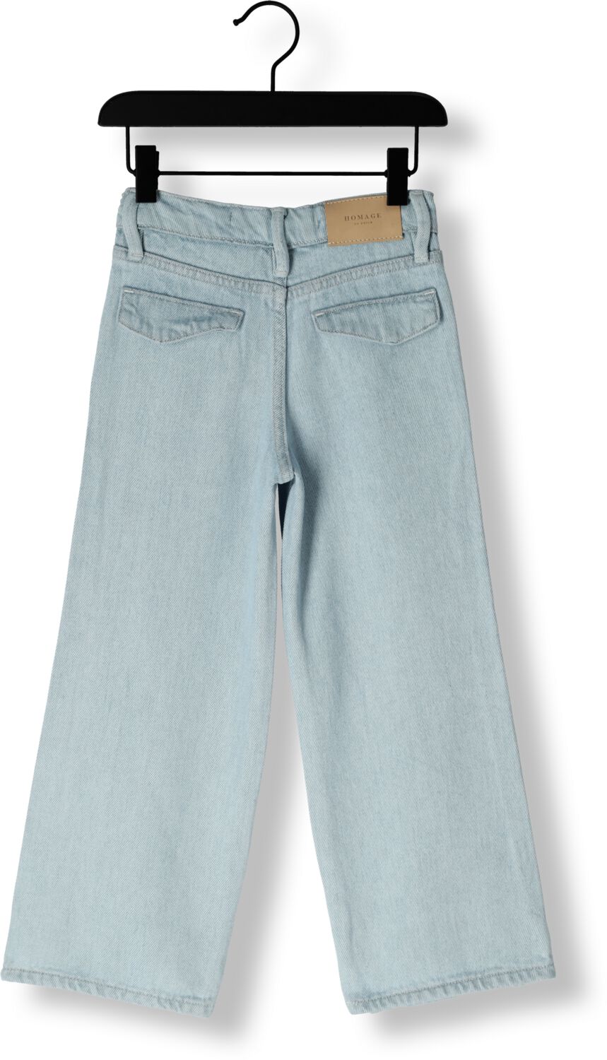 HOMAGE Meisjes Jeans Palazzo Jeans With Slits Lichtblauw
