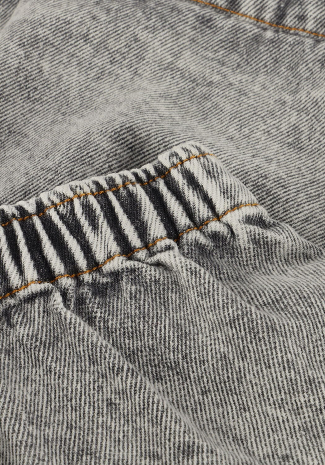 Grijze PETIT BLUSH Minirok JEANS RUFFLE SKIRT - large