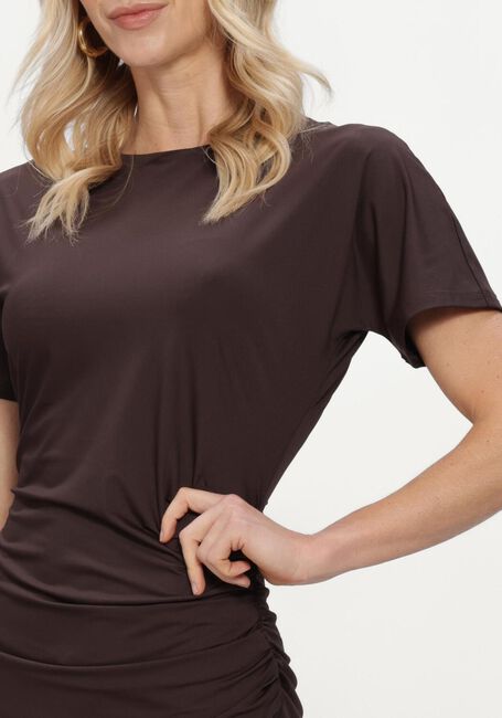 Bruine ROSEMUNDE Midi jurk BRIDGET - large