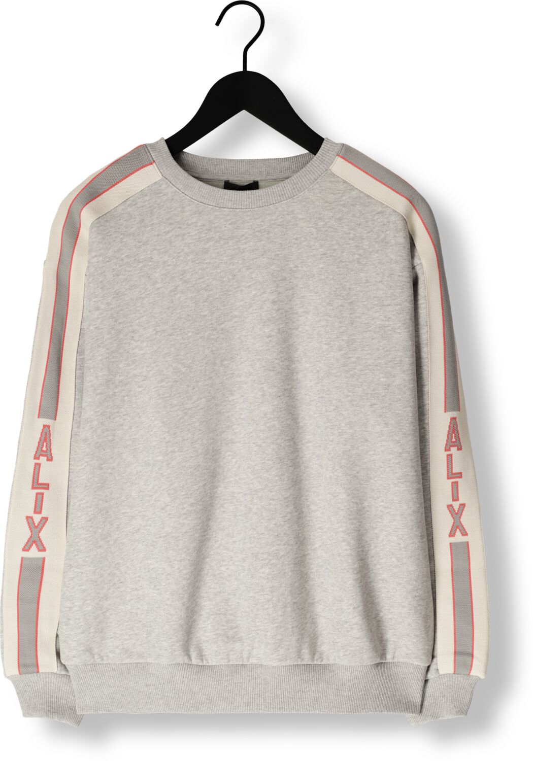 ALIX THE LABEL Dames Truien & Vesten Ladies Knitted Stripe Tape Sweater Grijs