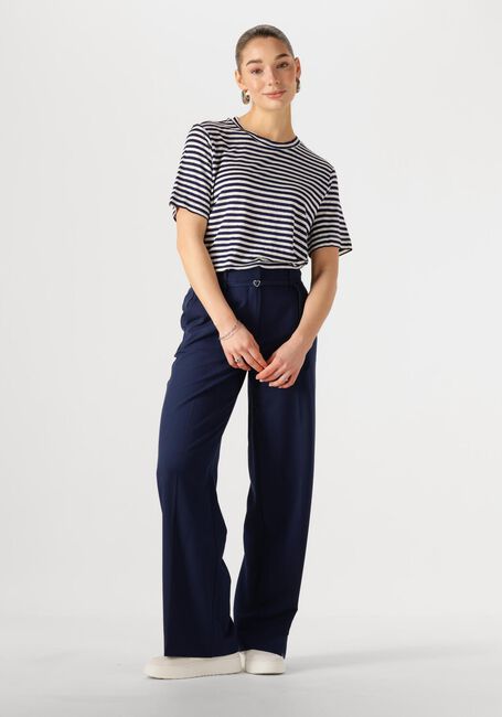 Donkerblauwe MY ESSENTIAL WARDROBE T-shirt LISAMW STRIPED TEE - large
