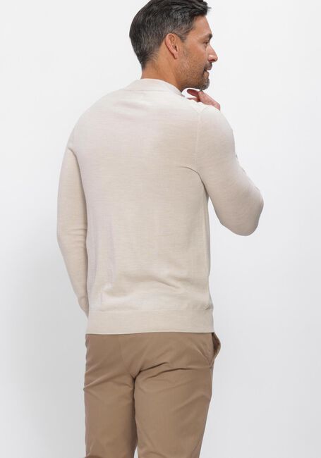 Beige STEFANO LAURAN Trui HALF ZIP ANDERS - large